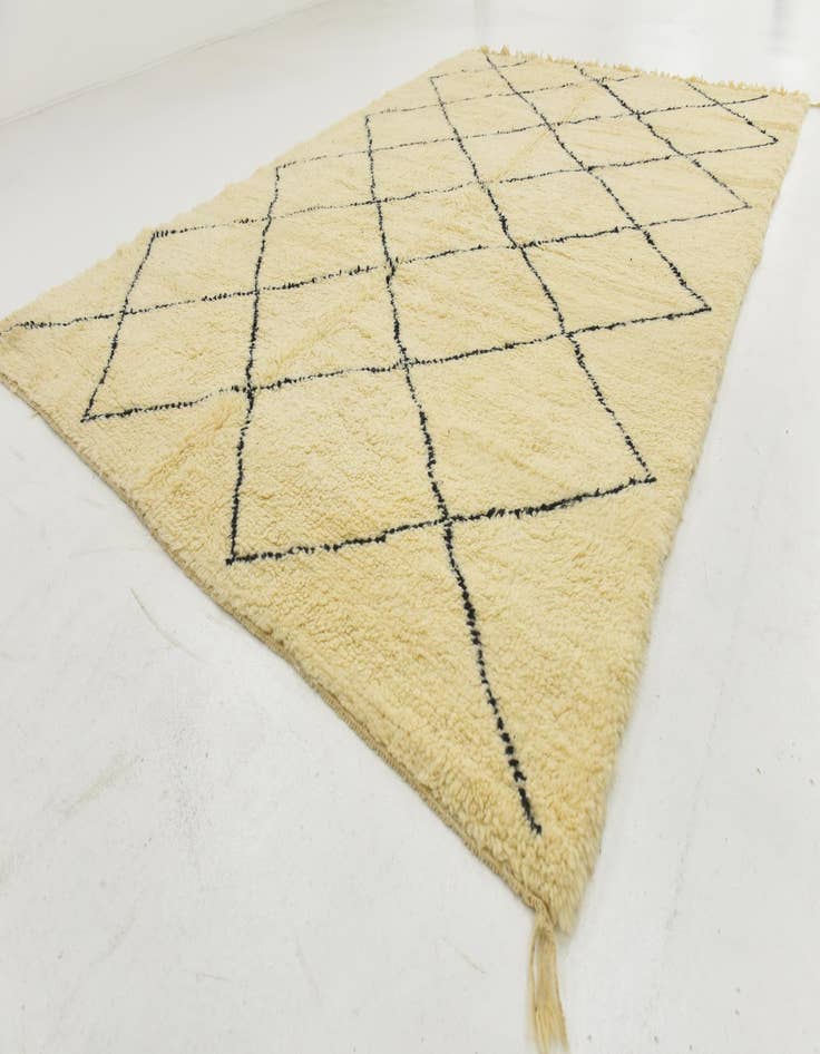 Detail image of  6' 10 x 10' 4  Hand Knotted Moroccan Wool Rug