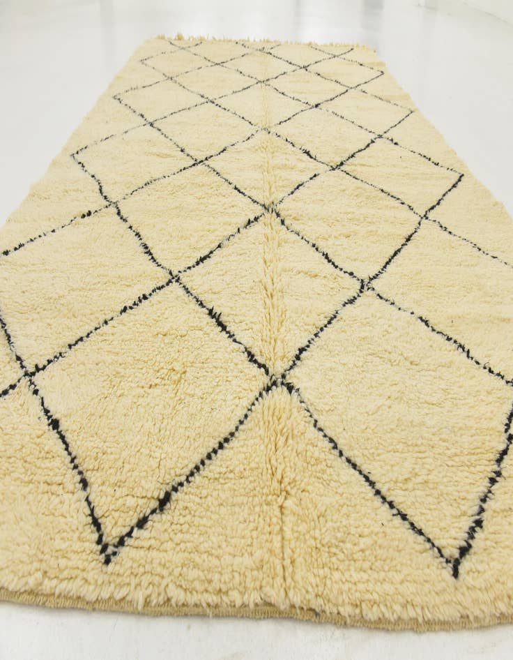 Detail image of  6' 10 x 10' 4  Hand Knotted Moroccan Wool Rug