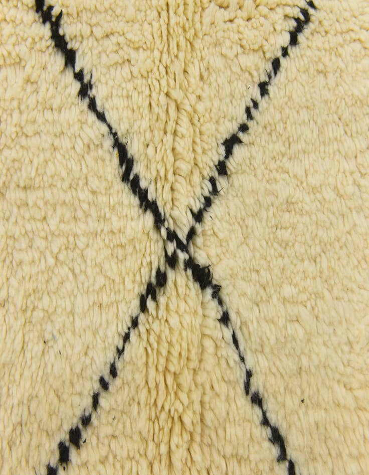 Detail image of  6' 10 x 10' 4  Hand Knotted Moroccan Wool Rug