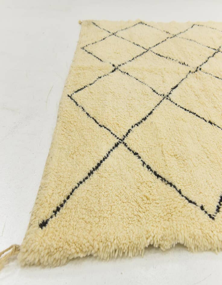 Detail image of  6' 10 x 10' 4  Hand Knotted Moroccan Wool Rug