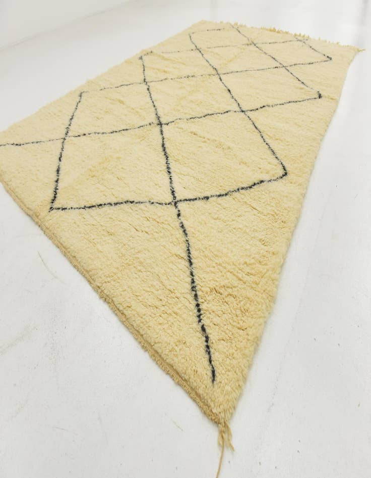 Detail image of  7' x 10'  Hand Knotted Moroccan Wool Rug