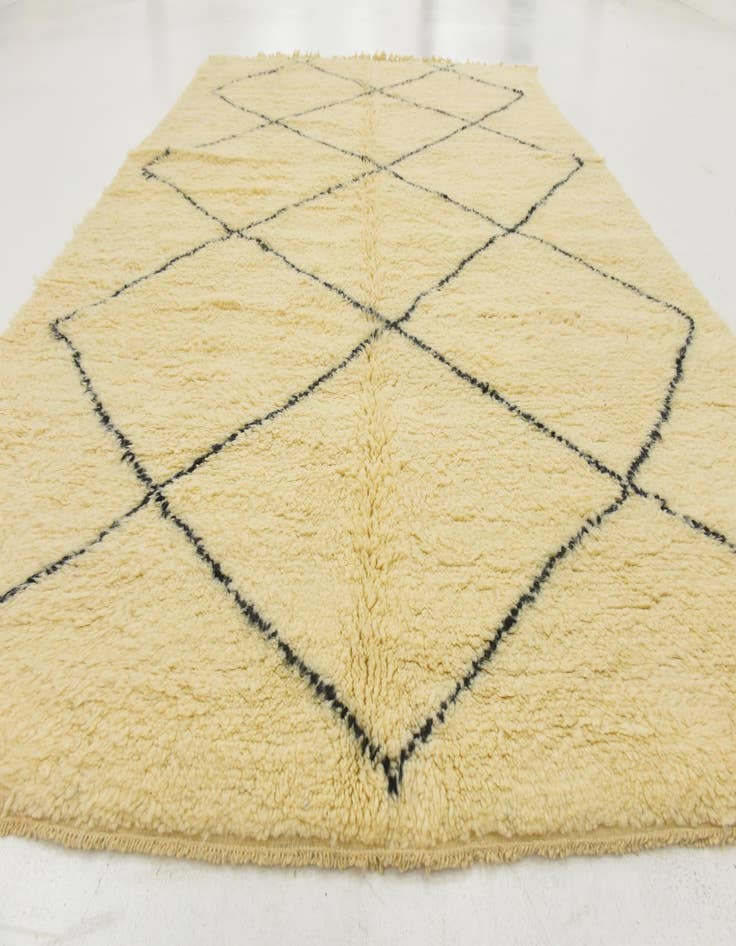 Detail image of  7' x 10'  Hand Knotted Moroccan Wool Rug