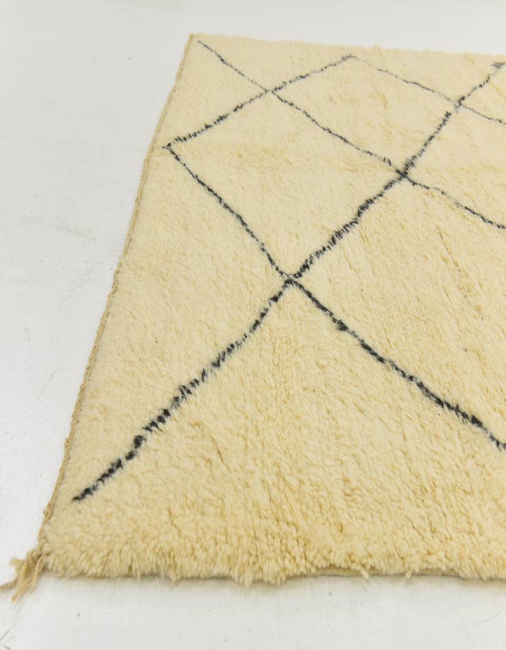 Detail image of  7' x 10'  Hand Knotted Moroccan Wool Rug