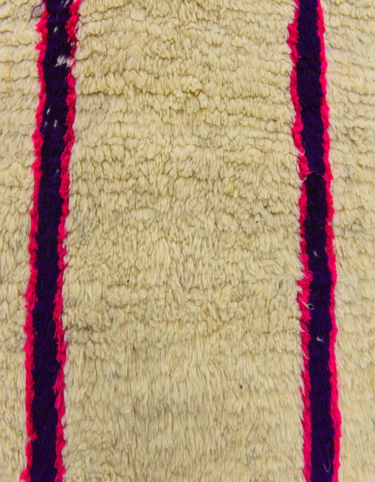 Detail image of  3' 4 x 4' 10  Hand Knotted Moroccan Wool Rug
