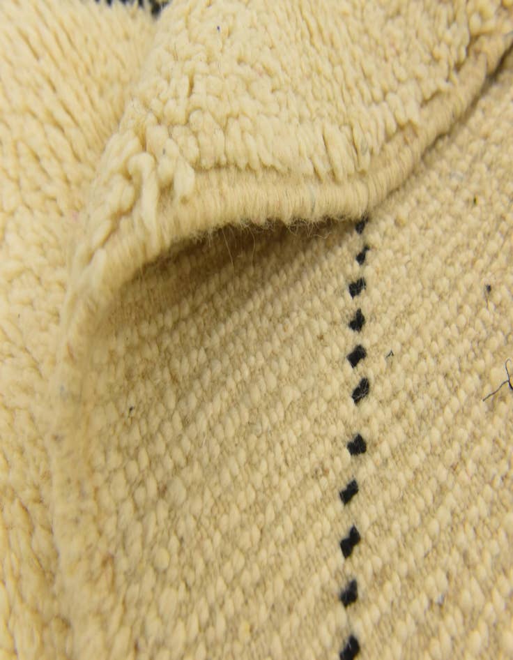 Detail image of  3' 8 x 4' 9  Hand Knotted Moroccan Wool Rug