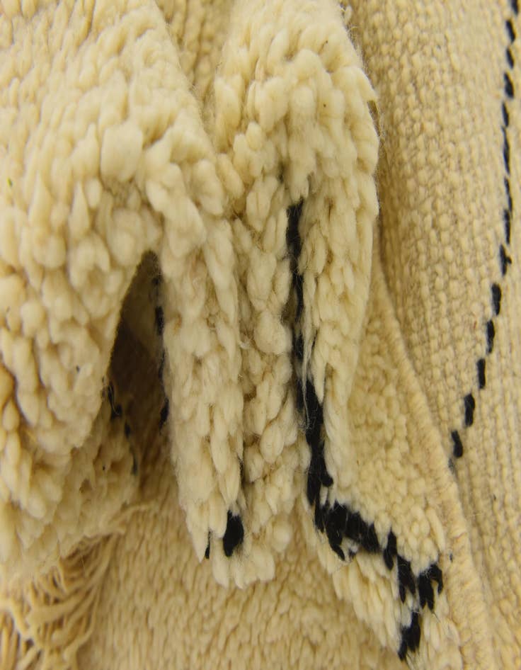 Detail image of  3' 8 x 4' 9  Hand Knotted Moroccan Wool Rug