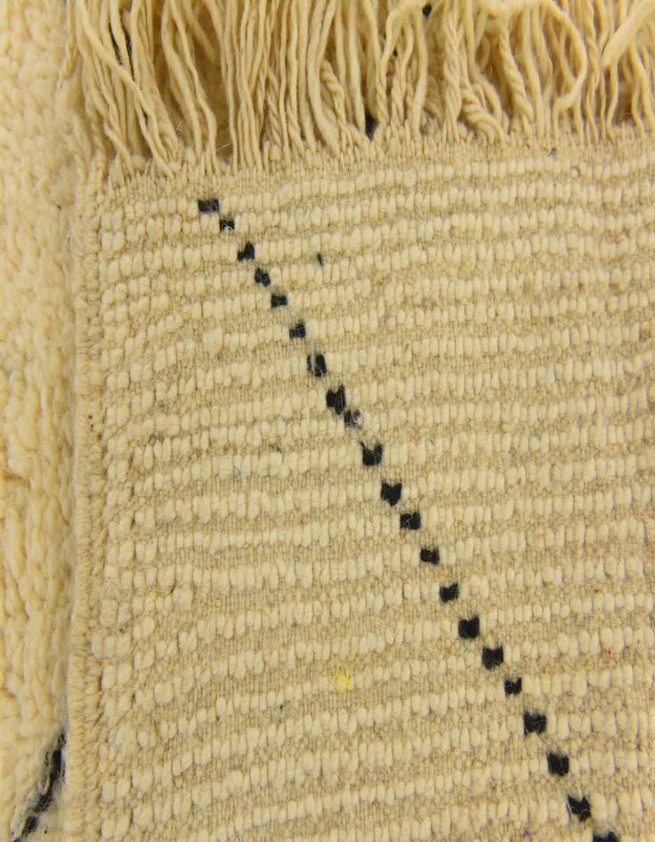 Detail image of  3' 8 x 4' 9  Hand Knotted Moroccan Wool Rug