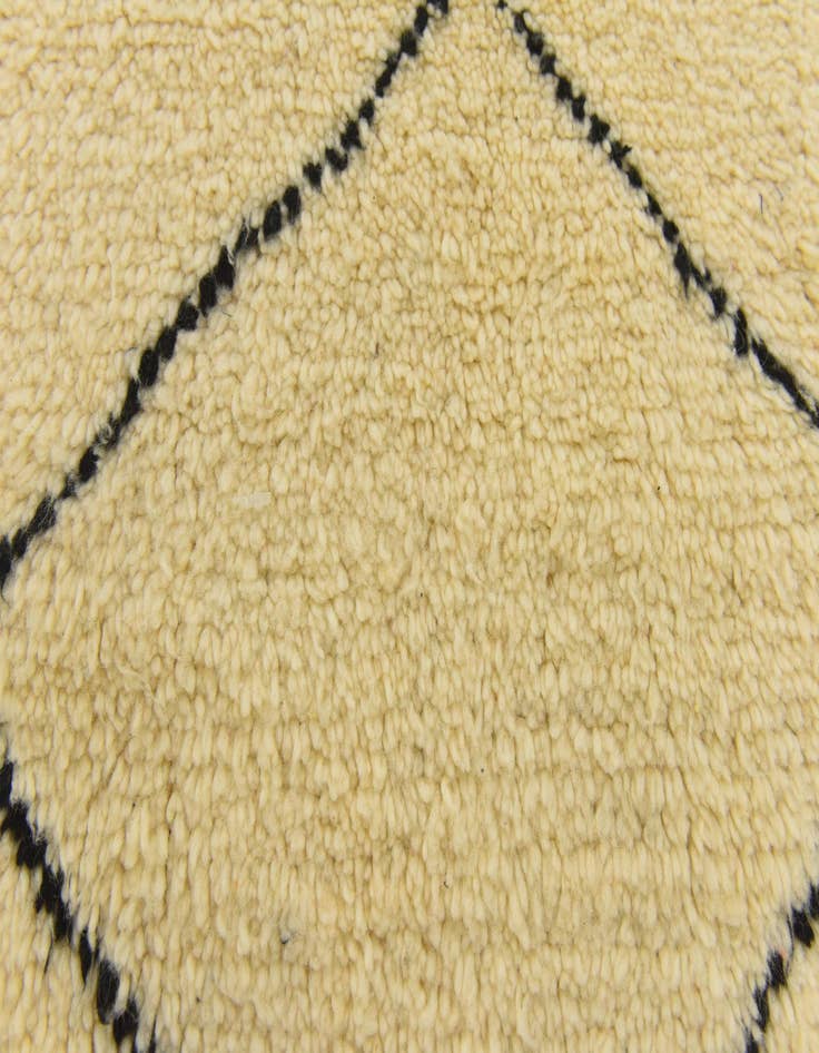 Detail image of  3' 8 x 4' 9  Hand Knotted Moroccan Wool Rug