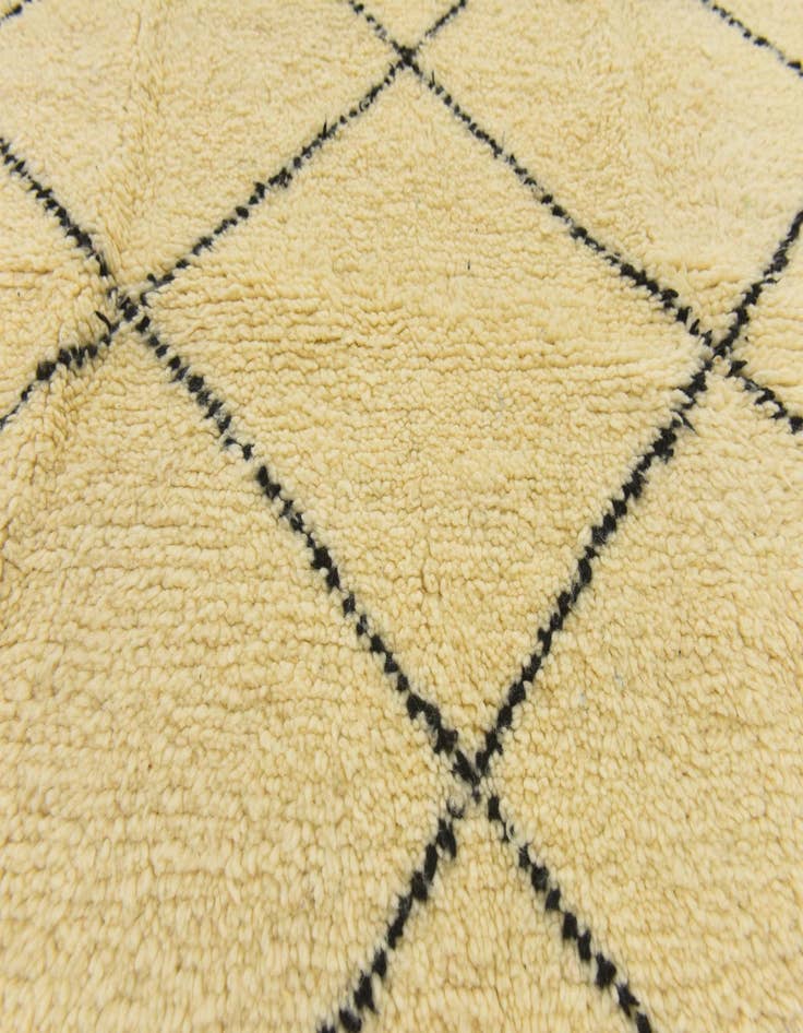 Detail image of  3' 8 x 4' 9  Hand Knotted Moroccan Wool Rug