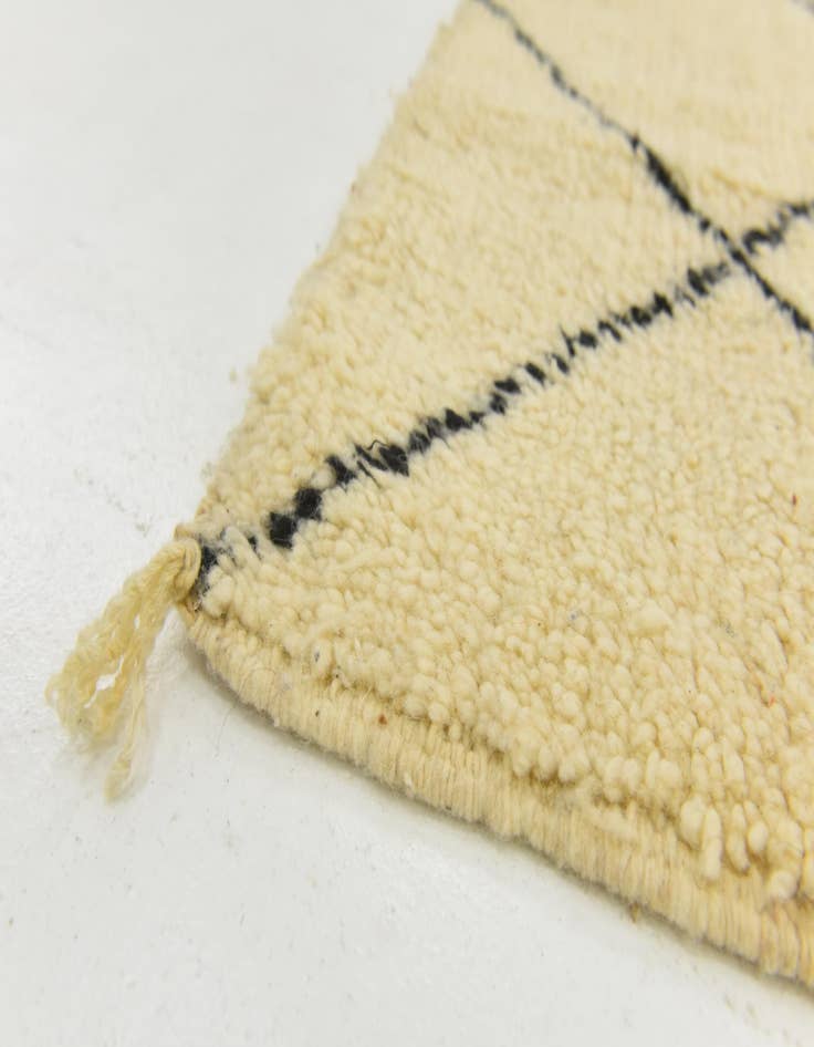 Detail image of  3' 8 x 4' 9  Hand Knotted Moroccan Wool Rug