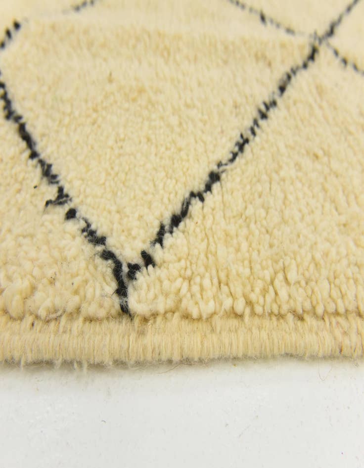 Detail image of  3' 8 x 4' 9  Hand Knotted Moroccan Wool Rug