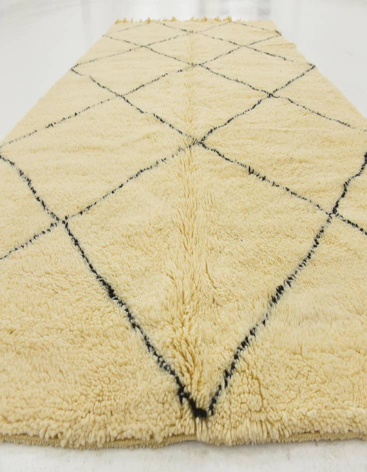 Detail image of  6' 5 x 9' 10  Hand Knotted Moroccan Wool Rug