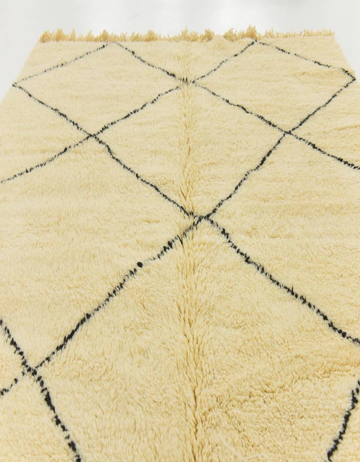 Detail image of  6' 5 x 9' 10  Hand Knotted Moroccan Wool Rug