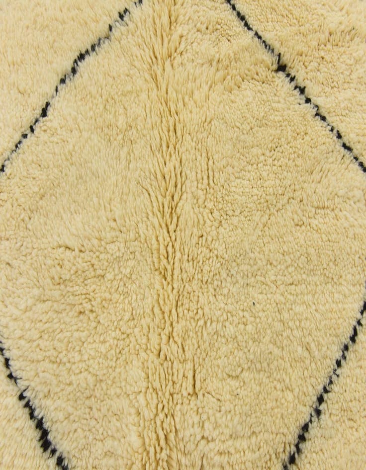 Detail image of  6' 5 x 9' 10  Hand Knotted Moroccan Wool Rug