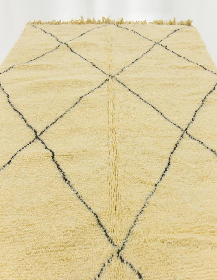 Detail image of  6' 10 x 10'  Hand Knotted Moroccan Wool Rug