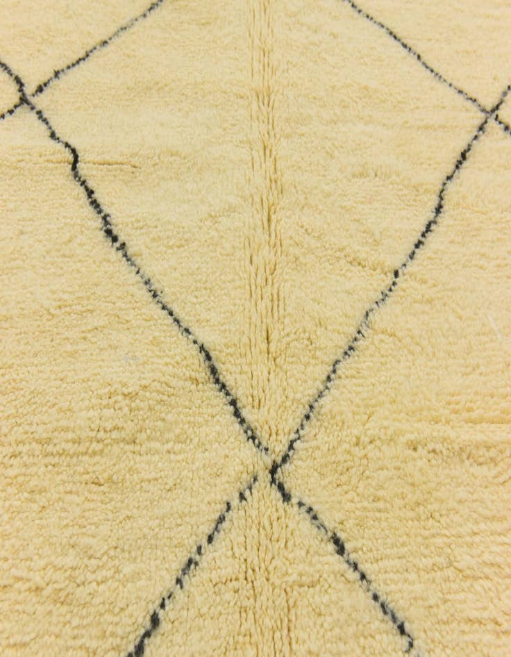 Detail image of  6' 10 x 10'  Hand Knotted Moroccan Wool Rug