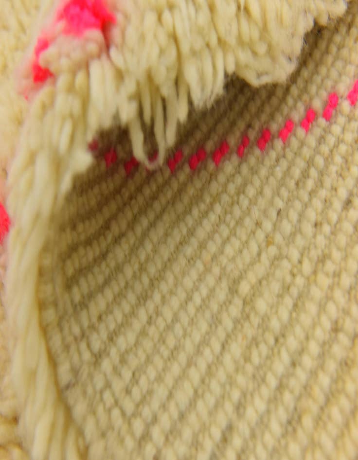 Detail image of  3' 2 x 5' 2  Hand Knotted Moroccan Wool Rug