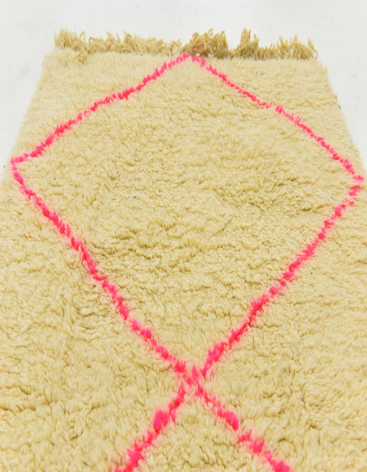 Detail image of  3' 2 x 5' 2  Hand Knotted Moroccan Wool Rug