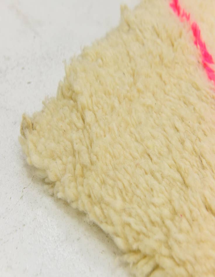 Detail image of  3' 2 x 5' 2  Hand Knotted Moroccan Wool Rug