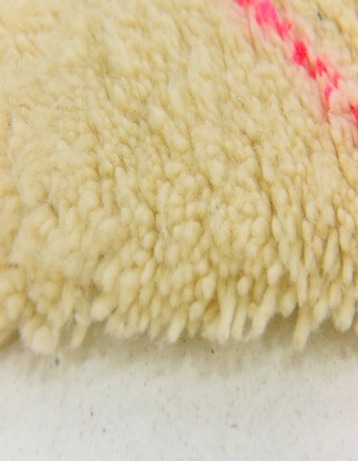 Detail image of  3' 2 x 5' 2  Hand Knotted Moroccan Wool Rug