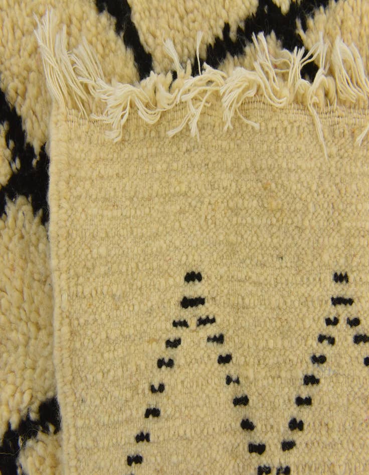 Detail image of  3' 1 x 4' 10  Hand Knotted Moroccan Wool Rug