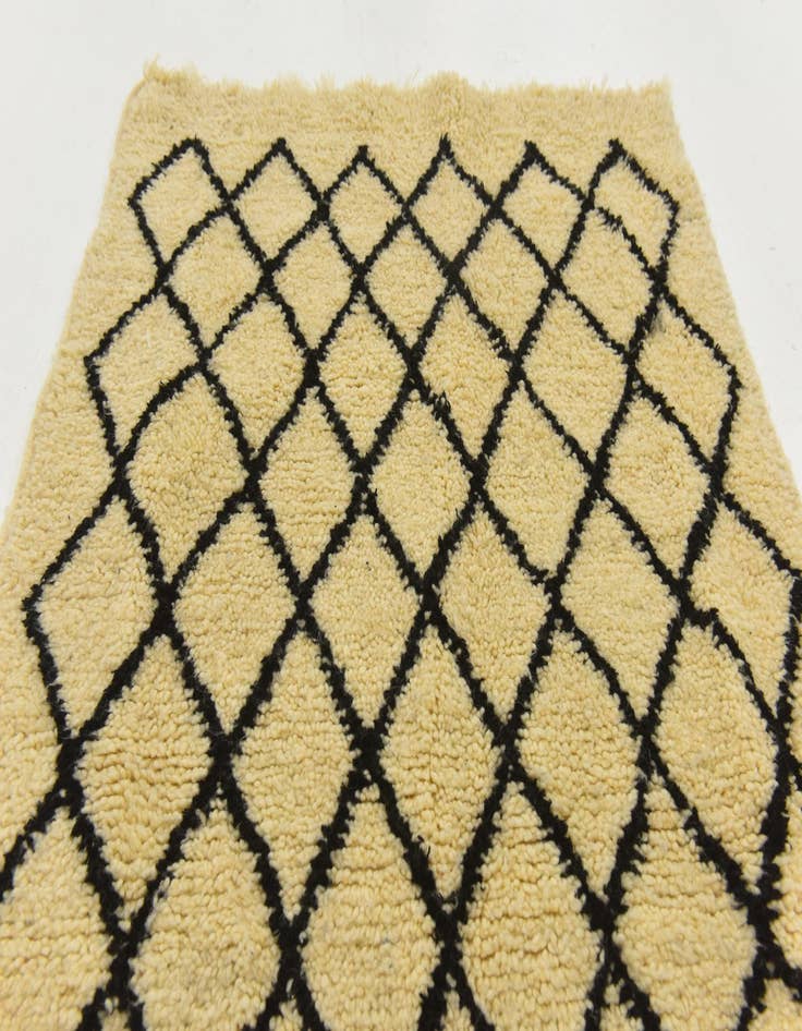 Detail image of  3' 1 x 4' 10  Hand Knotted Moroccan Wool Rug