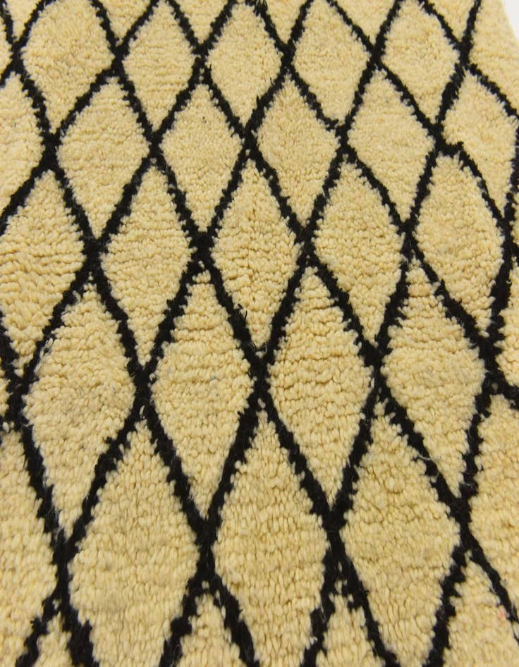 Detail image of  3' 1 x 4' 10  Hand Knotted Moroccan Wool Rug