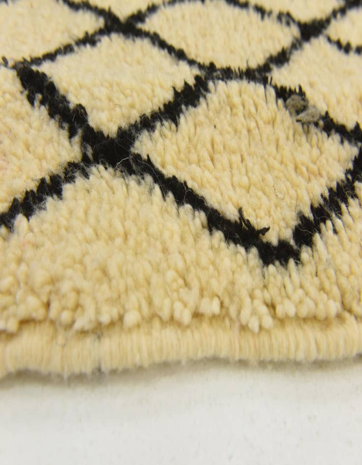 Detail image of  3' 1 x 4' 10  Hand Knotted Moroccan Wool Rug