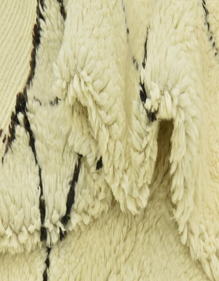 Detail image of  7' 4 x 10'  Hand Knotted Moroccan Wool Rug