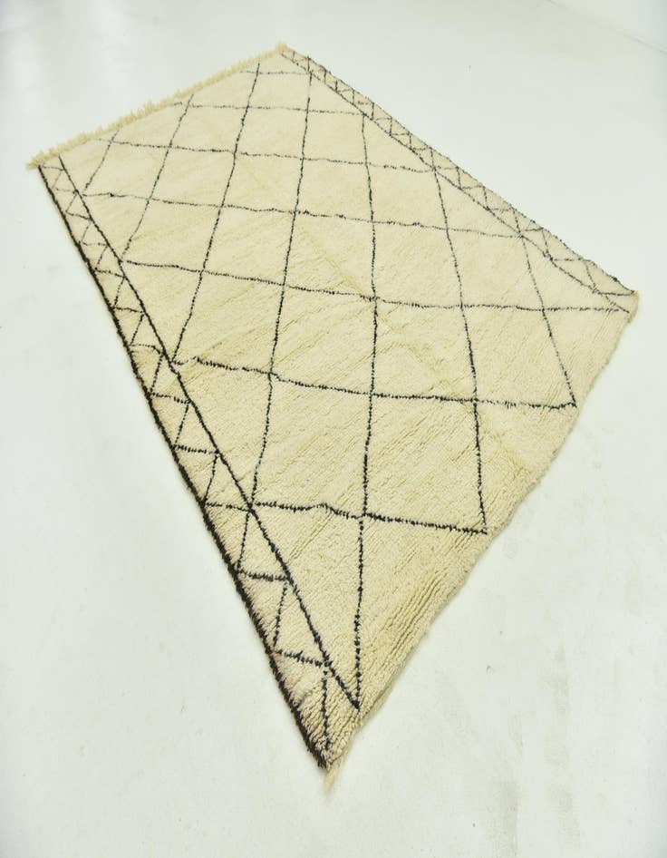 Detail image of  7' 4 x 10'  Hand Knotted Moroccan Wool Rug