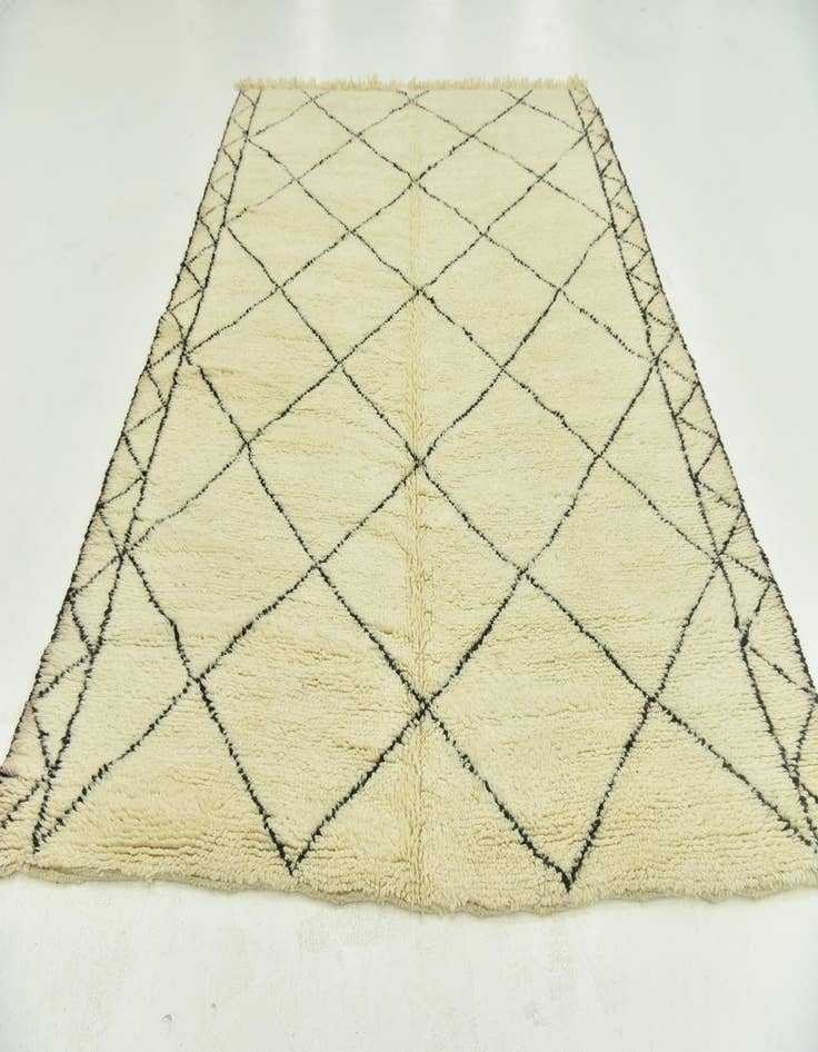 Detail image of  7' 4 x 10'  Hand Knotted Moroccan Wool Rug