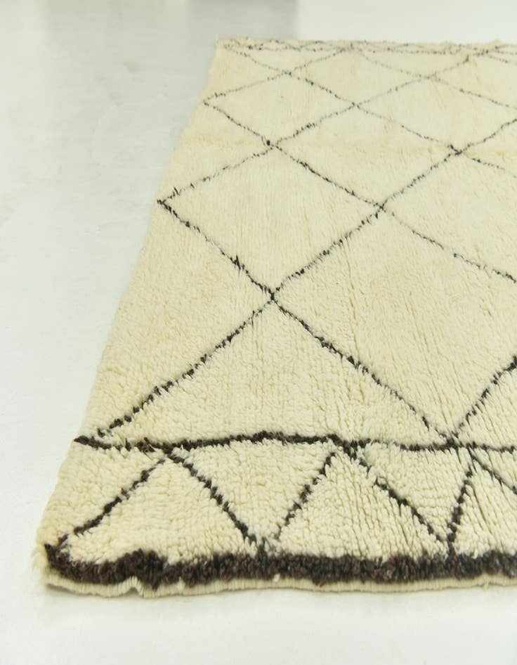 Detail image of  7' 4 x 10'  Hand Knotted Moroccan Wool Rug