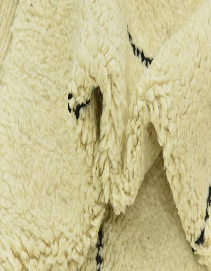 Detail image of  6' 9 x 9' 8  Hand Knotted Moroccan Wool Rug