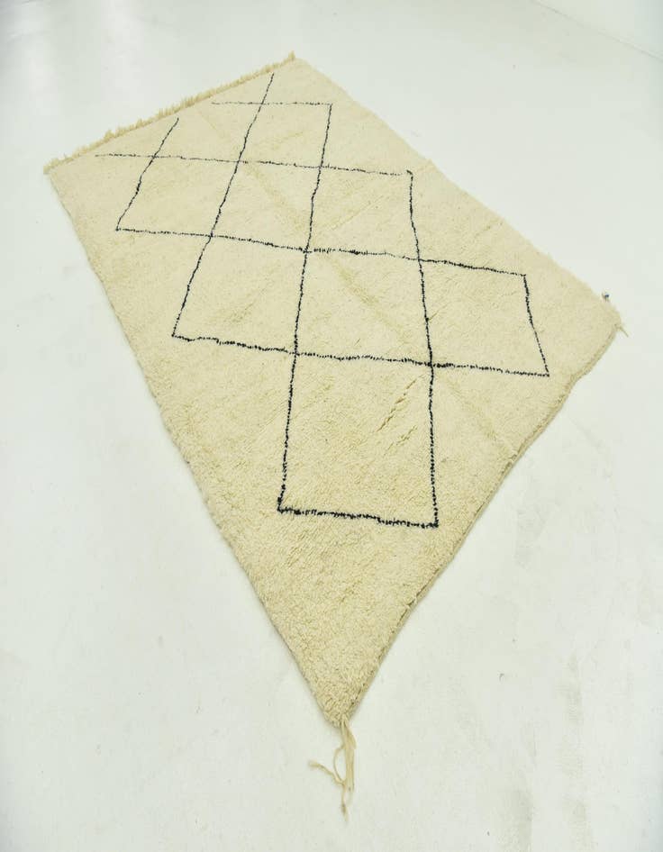 Detail image of  6' 9 x 9' 8  Hand Knotted Moroccan Wool Rug