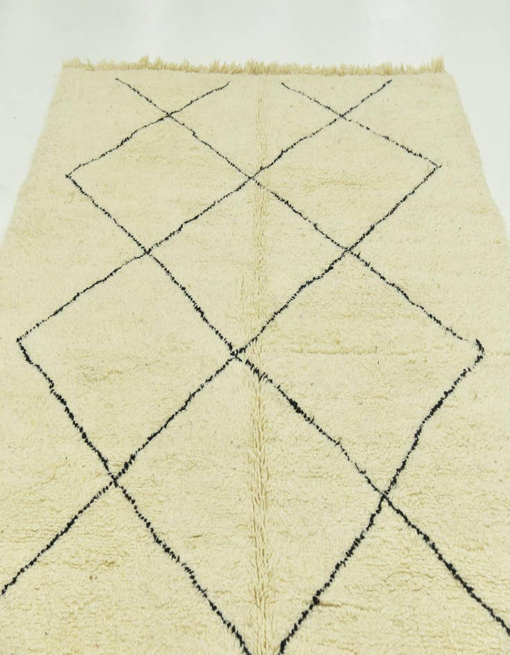 Detail image of  6' 9 x 9' 8  Hand Knotted Moroccan Wool Rug