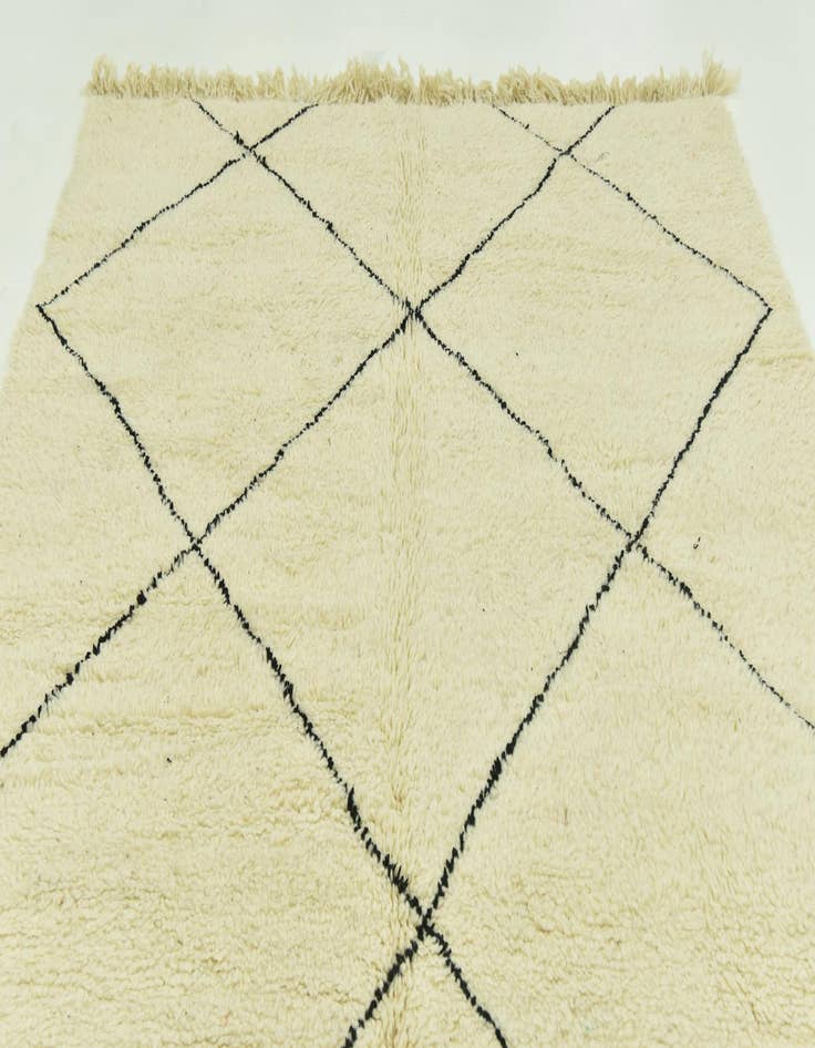 Detail image of  6' 8 x 9' 6  Hand Knotted Moroccan Wool Rug