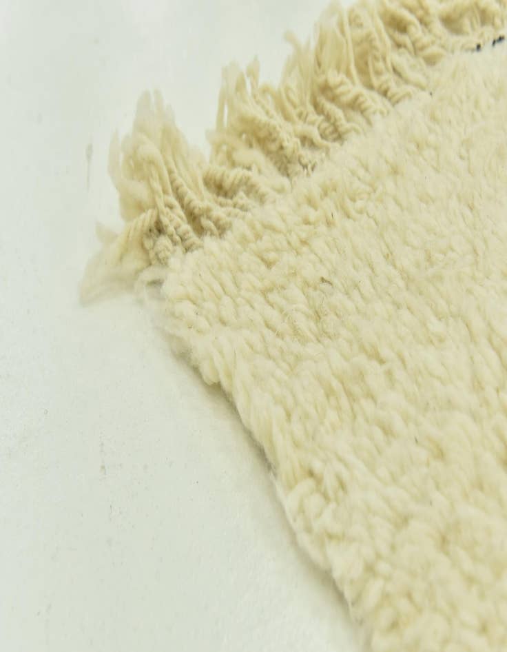 Detail image of  6' 8 x 9' 6  Hand Knotted Moroccan Wool Rug