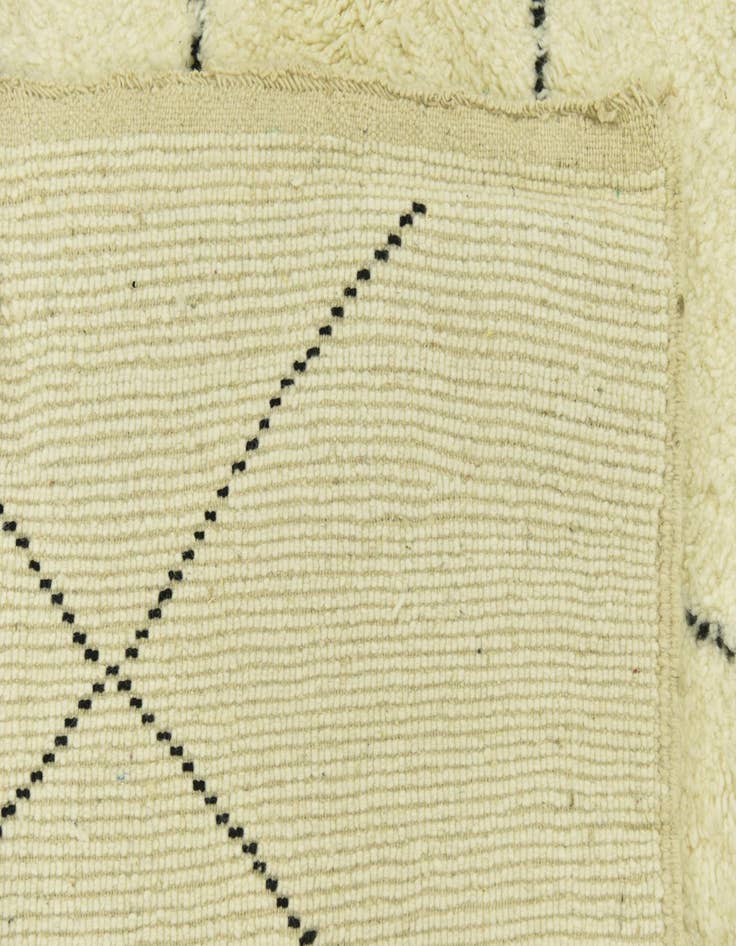 Detail image of  6' 10 x 10'  Hand Knotted Moroccan Wool Rug