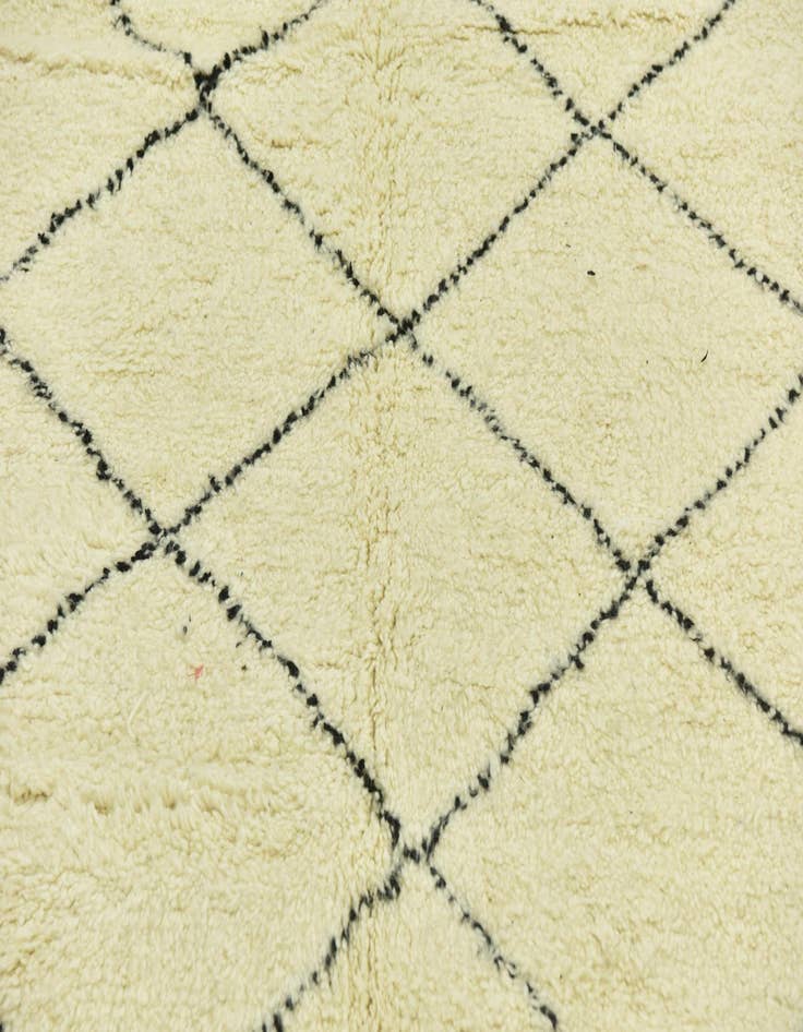 Detail image of  6' 10 x 10'  Hand Knotted Moroccan Wool Rug