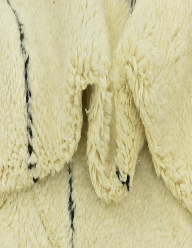 Detail image of  6' 4 x 10' 5  Hand Knotted Moroccan Wool Rug