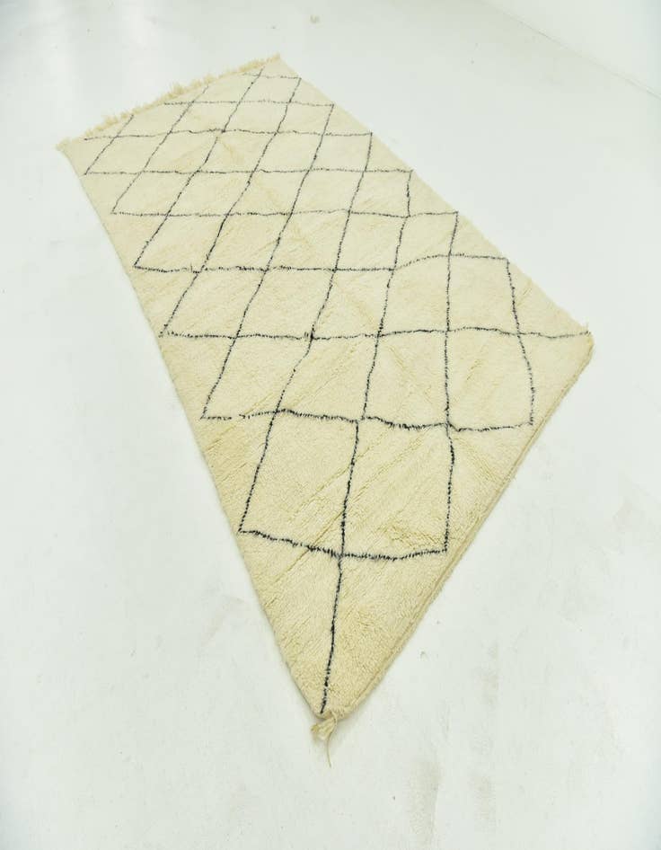 Detail image of  6' 4 x 10' 5  Hand Knotted Moroccan Wool Rug