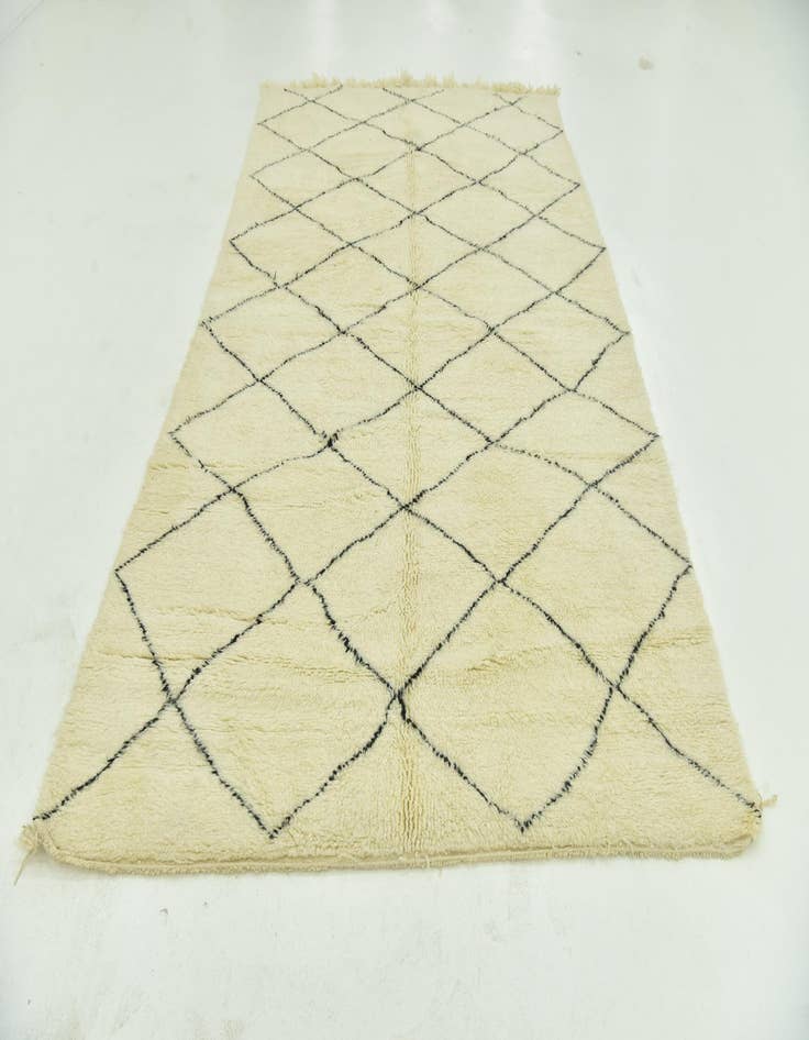 Detail image of  6' 4 x 10' 5  Hand Knotted Moroccan Wool Rug