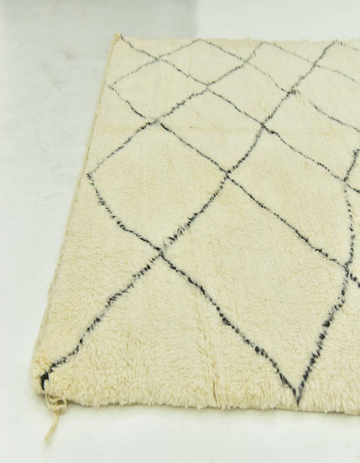 Detail image of  6' 4 x 10' 5  Hand Knotted Moroccan Wool Rug