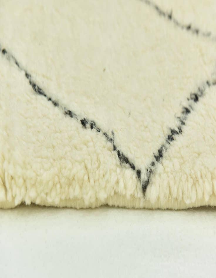 Detail image of  6' 4 x 10' 5  Hand Knotted Moroccan Wool Rug