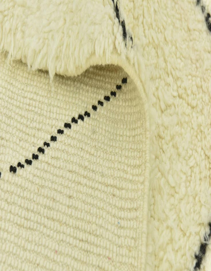 Detail image of  6' 4 x 10' 5  Hand Knotted Moroccan Wool Rug