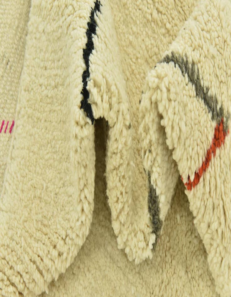 Detail image of  7' 1 x 10'  Hand Knotted Moroccan Wool Rug