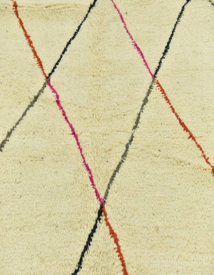 Detail image of  7' 1 x 10'  Hand Knotted Moroccan Wool Rug