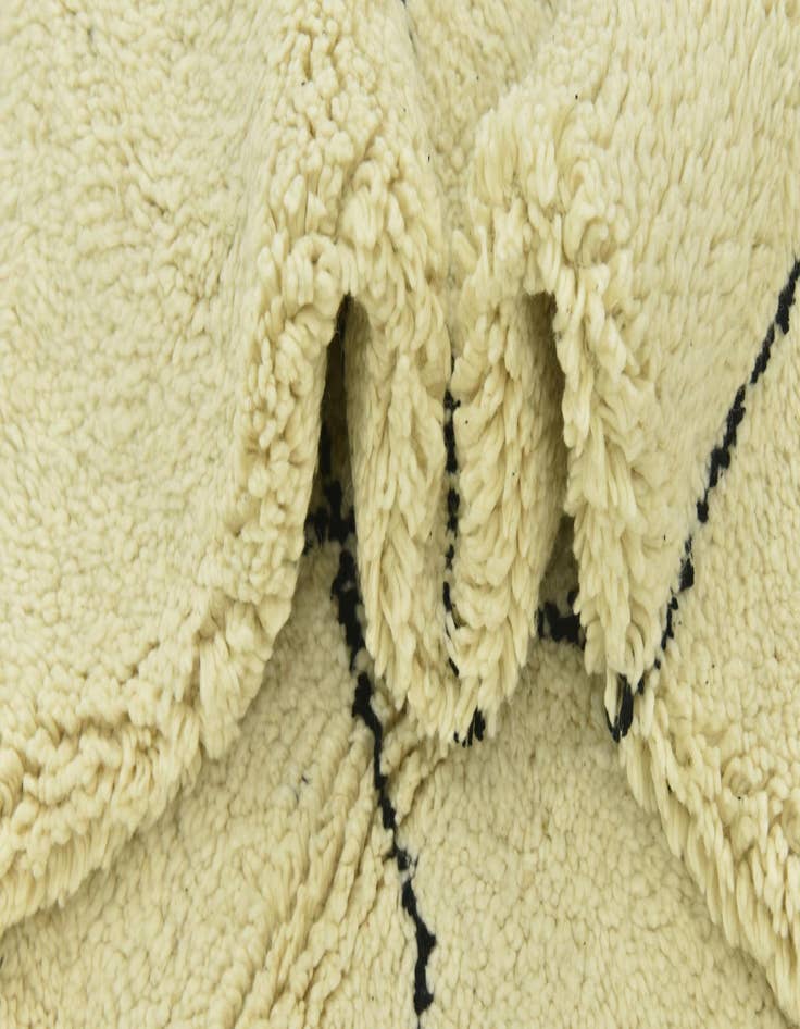 Detail image of  6' 7 x 10' 1  Hand Knotted Moroccan Wool Rug