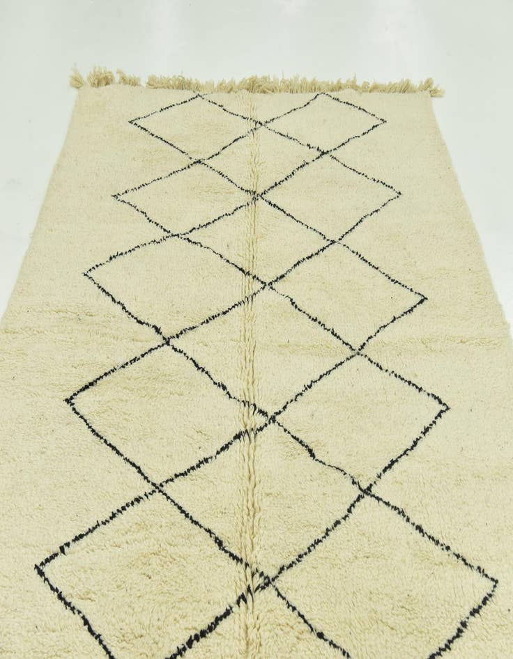 Detail image of  6' 7 x 10' 1  Hand Knotted Moroccan Wool Rug