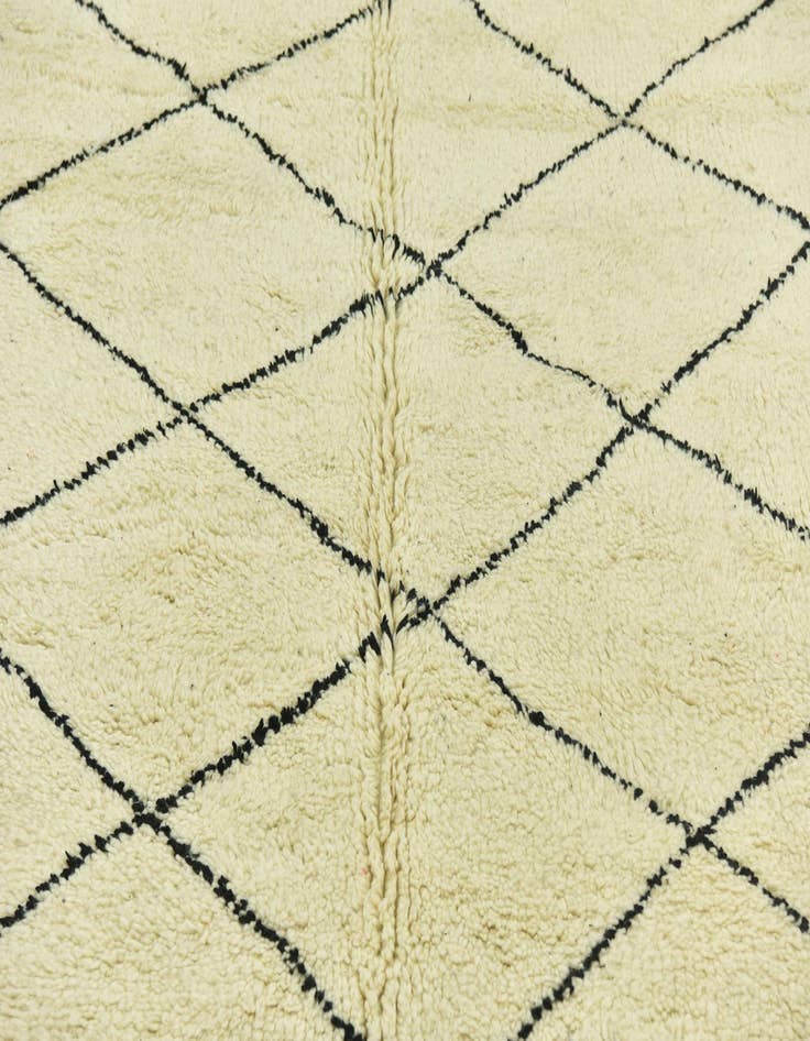 Detail image of  6' 7 x 10' 1  Hand Knotted Moroccan Wool Rug